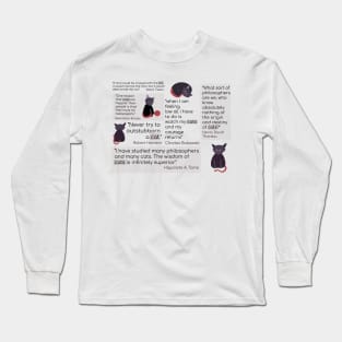 Cat Quote Collage Long Sleeve T-Shirt